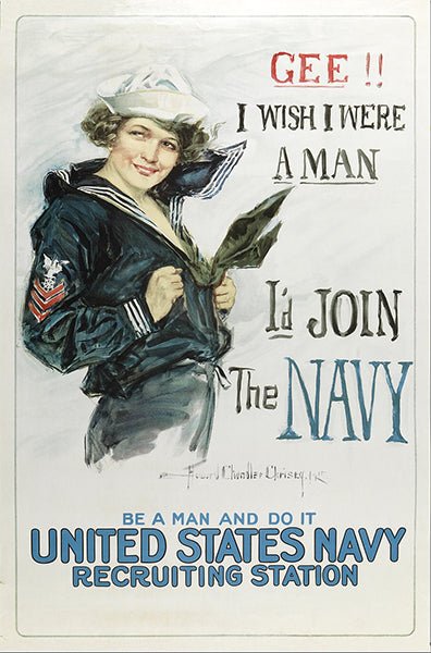 histoire des pin-up gee i wish i were a man id join the navy
