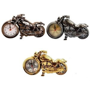 reloj despertador con forma de motocicleta