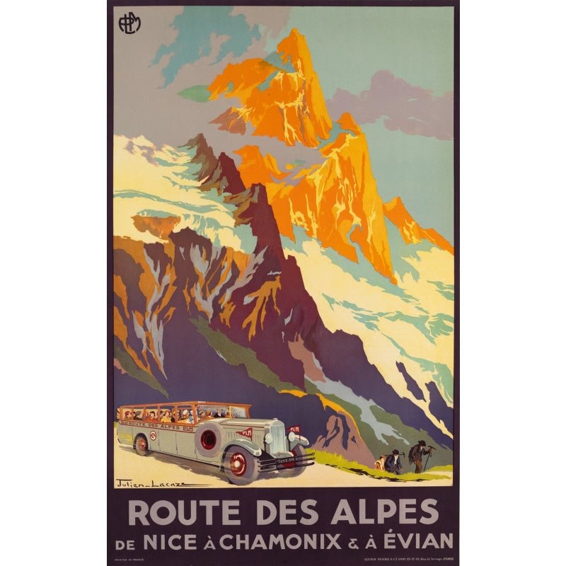 cartel de la ruta de los alpes cartel de la ruta de los alpes