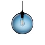 suspension globo vidrio color