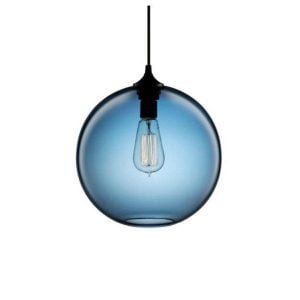 suspension globo vidrio color