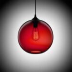 suspension globo vidrio color