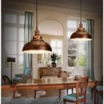 colgante vintage cobre