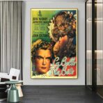 cartel la bella y la bestia cocteau