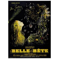 cartel la bella y la bestia jean cocteau
