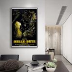 cartel la bella y la bestia jean cocteau