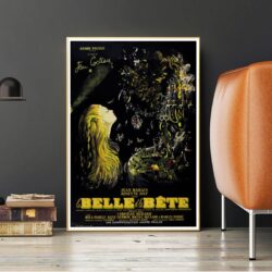 cartel la bella y la bestia jean cocteau