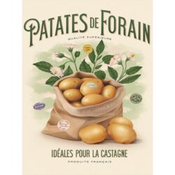 cartel de patata de feria