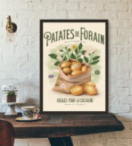 cartel de patata de feria