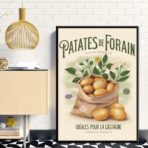 cartel de patata de feria