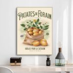 cartel de patata de feria