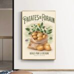 cartel de patata de feria