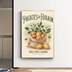 cartel de patata de feria