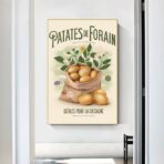 cartel de patata de feria