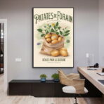 cartel de patata de feria