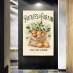 cartel de patata de feria