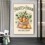 cartel de patata de feria