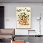 cartel de patata de feria