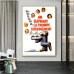 cartel un elefante es enganando enormemente