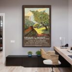 poster vintage veules les roses