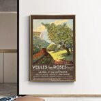 poster vintage veules les roses