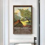 poster vintage veules les roses