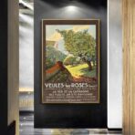 poster vintage veules les roses