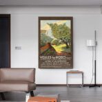 poster vintage veules les roses