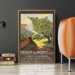 poster vintage veules les roses