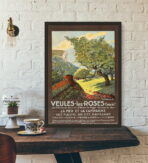 poster vintage veules les roses