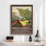 poster vintage veules les roses