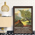 poster vintage veules les roses