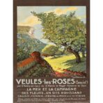poster vintage veules les roses