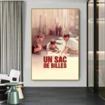 cartel de una bolsa de canicas