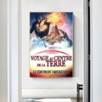 cartel de viaje al centro de la tierra