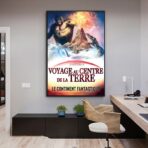 cartel de viaje al centro de la tierra