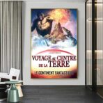 cartel de viaje al centro de la tierra