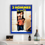 cartel 3 hombres y una cesta