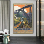 cartel antiguo auvernia