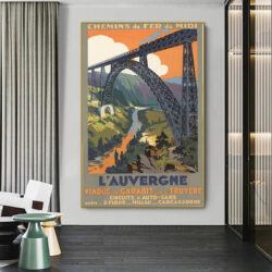 cartel antiguo auvernia