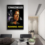 cartel hombre corriendo