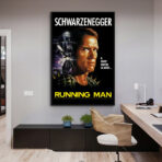 cartel hombre corriendo