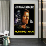 cartel hombre corriendo