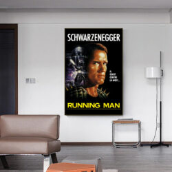 cartel hombre corriendo