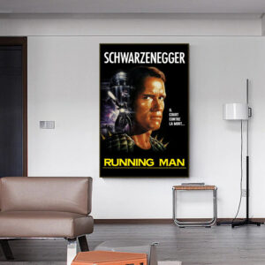 cartel hombre corriendo