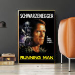 cartel hombre corriendo