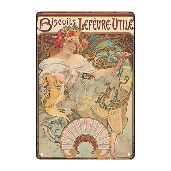 placa publicitaria galleta lefevre utile placa publicitaria galleta lefevre utile