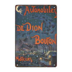 placa publicitaria boton de dion