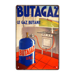 placa publicitaria antigua de butagaz