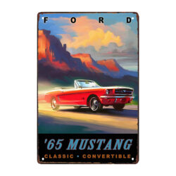placa publicitaria ford mustang